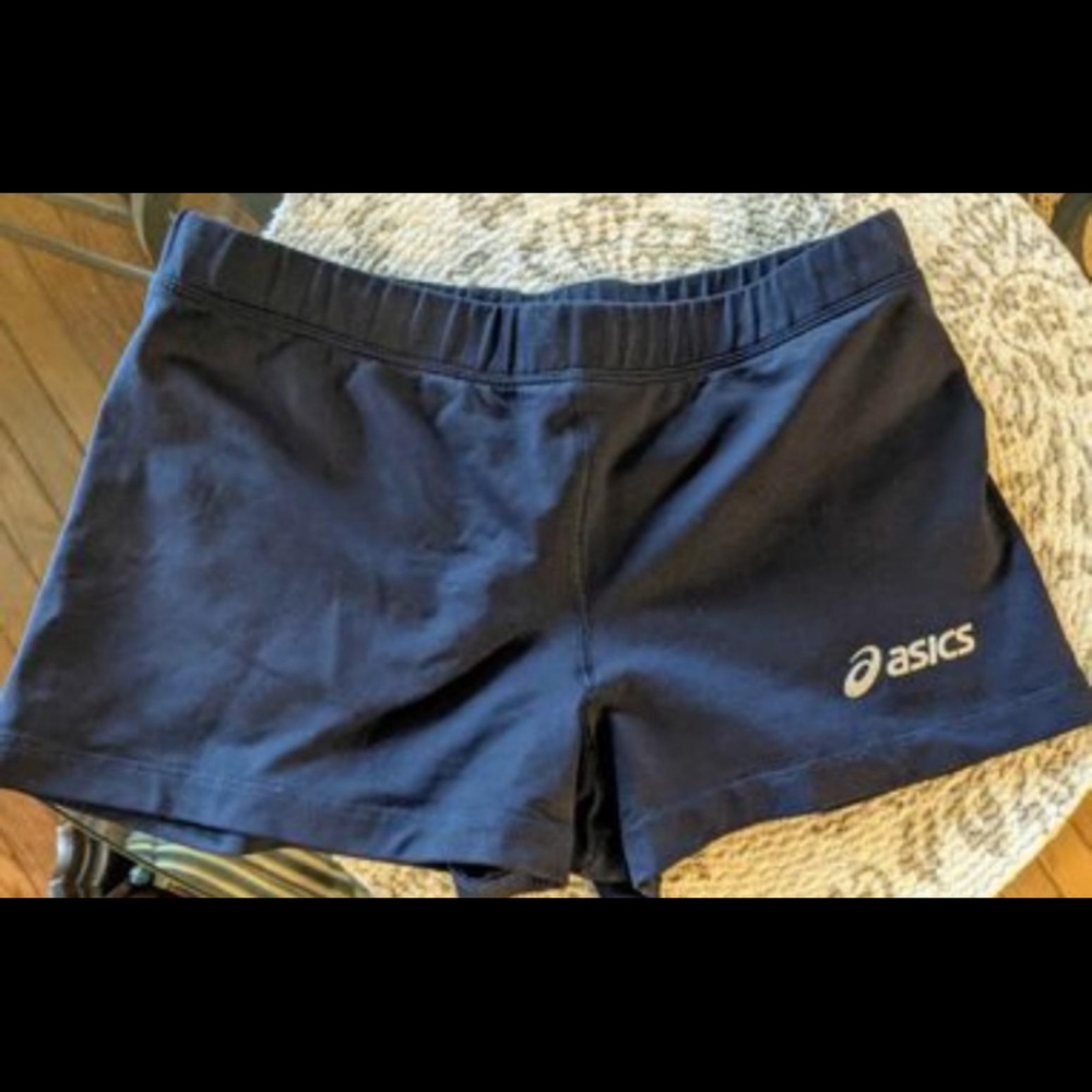 asics spandex. size S. navy blue.